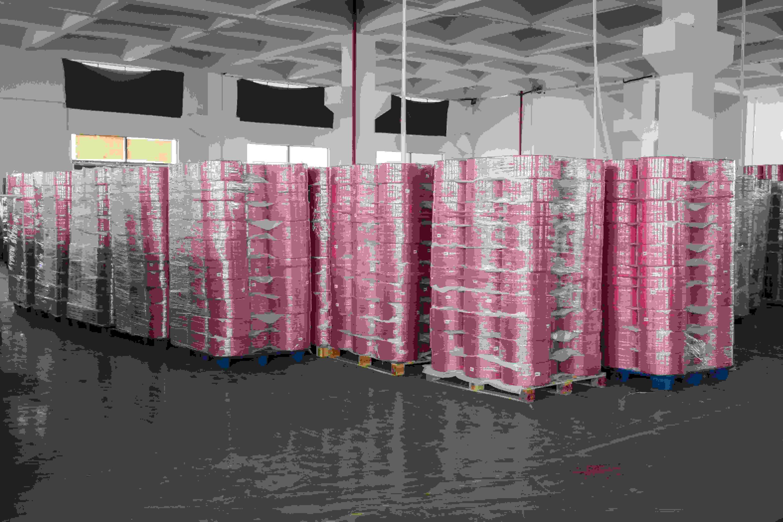 Bulk inventory of packaging straps